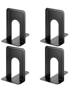Daytoyz MaxGear Universal Bookends for Shelves Premium Non-Slip Heavy Duty Metal Book Ends for Books Movies CDs Video Games Black  - Image 1