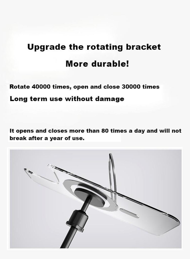 Bobo 360° Rotatable Ring For iPhone 16 Pro Max Phone Case Compatible With Magsafe With Stand Magnetic Ring Holder Military Grade Shockproof Transparent Back Slim Cover - Image 3