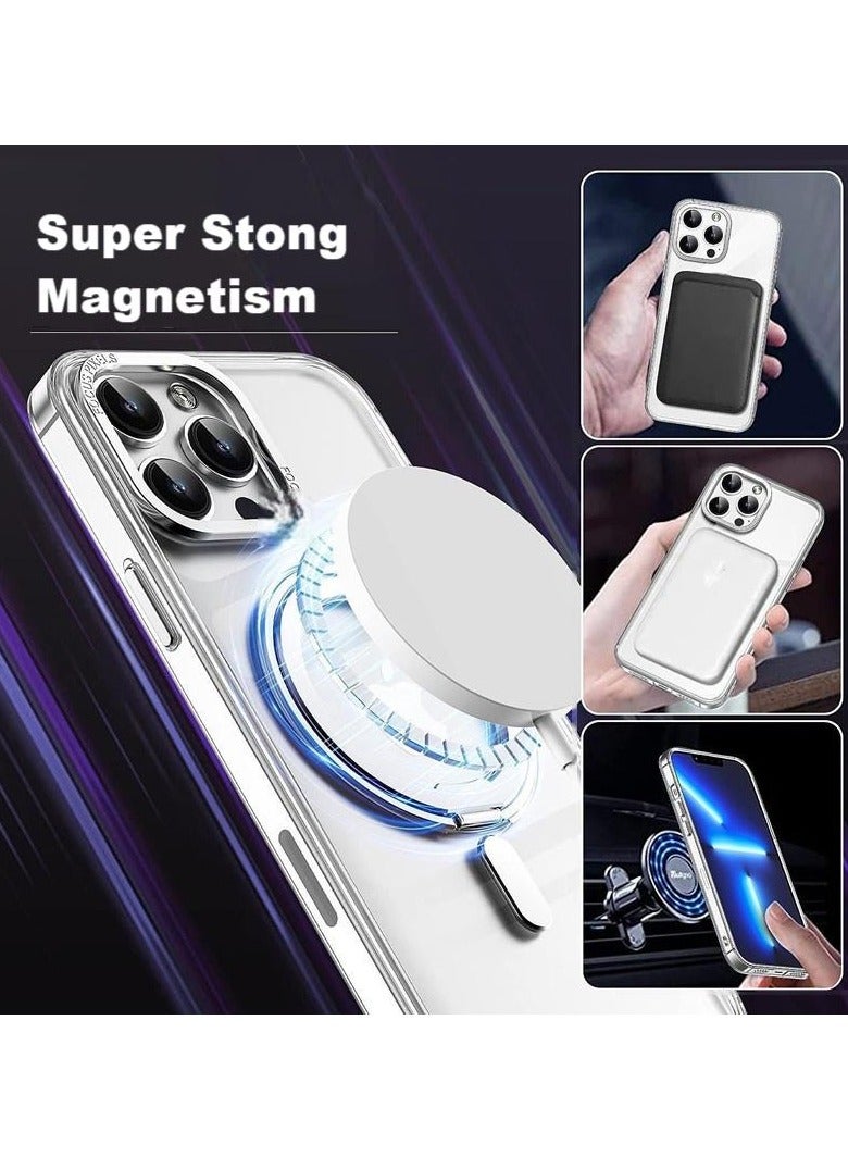 Bobo 360° Rotatable Ring For iPhone 16 Pro Max Phone Case Compatible With Magsafe With Stand Magnetic Ring Holder Military Grade Shockproof Transparent Back Slim Cover - Image 4