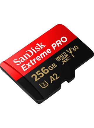 Extreme Pro microSD UHS I Card for 4K Video on Smartphones, Action Cams & Drones 200MB/s Read, 140MB/s Write 256 GB SDSQXCD-256G-GN6MA - view 2