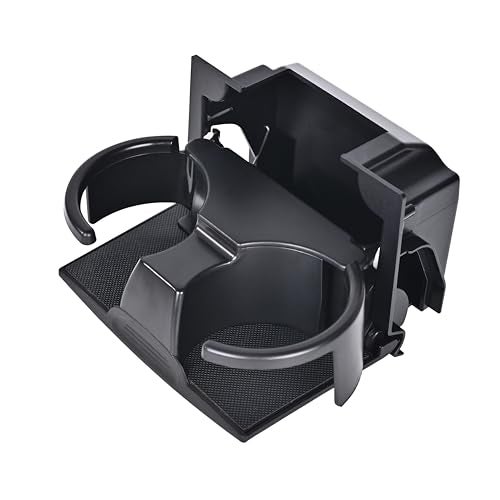 EKLN Black Rear Seat Cup Holder Insert Console Box Assembly fits for 2005-2019 Nissan Frontier Xterra Pathfinder Replacement OE# 96965-ZS00A 96965-ZP00C 96965-ZP00D - Image 1