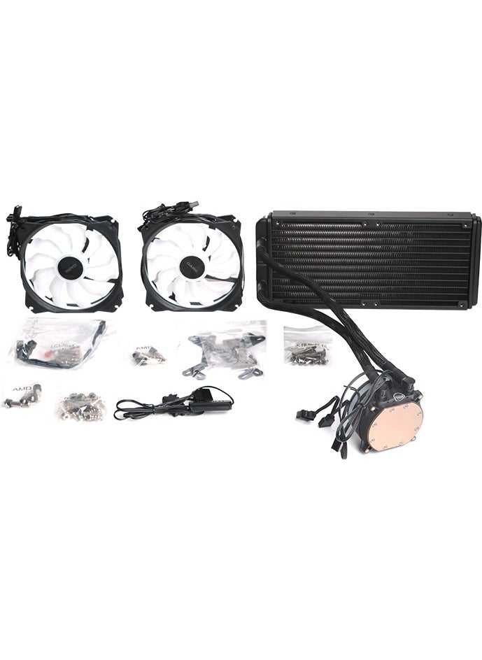 Dark Aquaforce W247 240MM 2X12CM Argb LED Fan + Pump Intel & Amd Compatible Liquid Cooling System (DKCCW247)  - Image 5