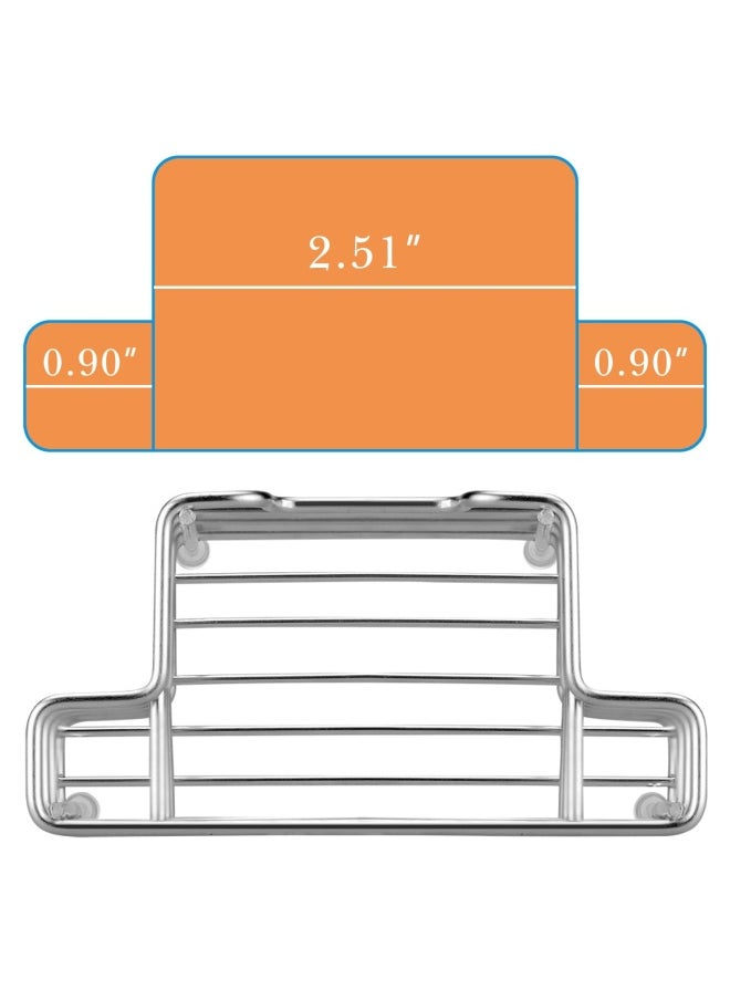 Linkidea - 1 Pack Silver  Toothbrush Holder Stainless Steel Multifunctional 1 2 Slot Toothbrush Holder Wall Mounted For Bathroom Shower Wall Toothbrush Holder Stand For Electronic Toothbrush T... - Image 1
