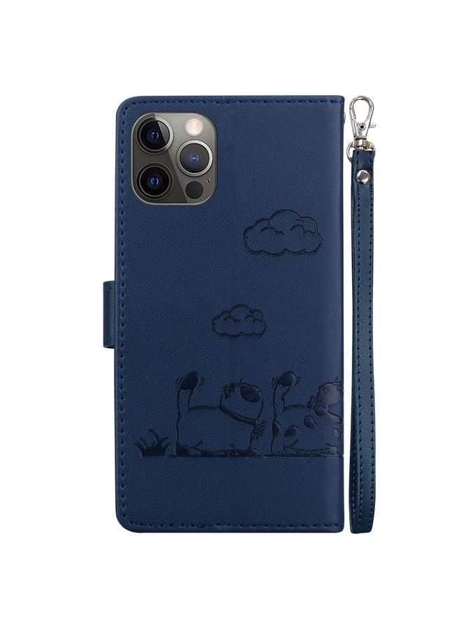 Zaboon Case For iPhone 12 / 12 Pro Cute Cats RFID Leather Phone Case - Image 3