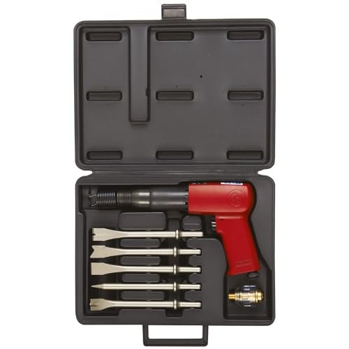 Chicago Pneumatic CP7150K - Kit - Air Hammer, Welding Equipment Tool, Construction, 0.401 Inch (10.2mm), Round Shank, Stroke 3.5 in / 89 mm, Bore Diameter 0.75 in / 19 mm - 2300 Blow Per Minute - Image 1