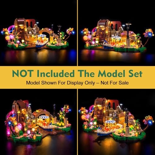 LocoLee Light kit Compatible with Lego 21360 Willy Wonka The Chocolate Factory No Model Only Light LED Lighting Accessories Compatible with Lego 21360 Standard Version - Image 5