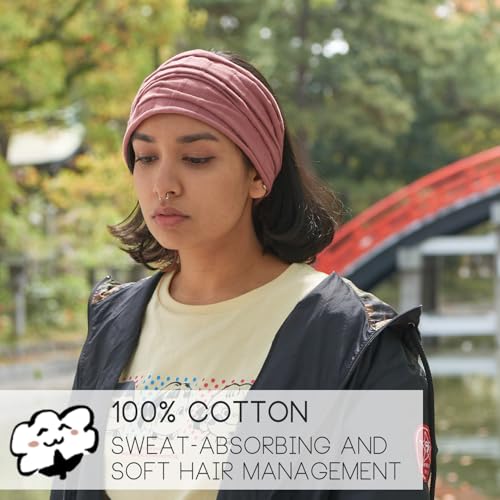 Charm Bandana Headband for Men & Women, 100% Cotton, Non-Slip, Moisture Absorbing Sweat Band for Sports and Daily Styling - Image 3