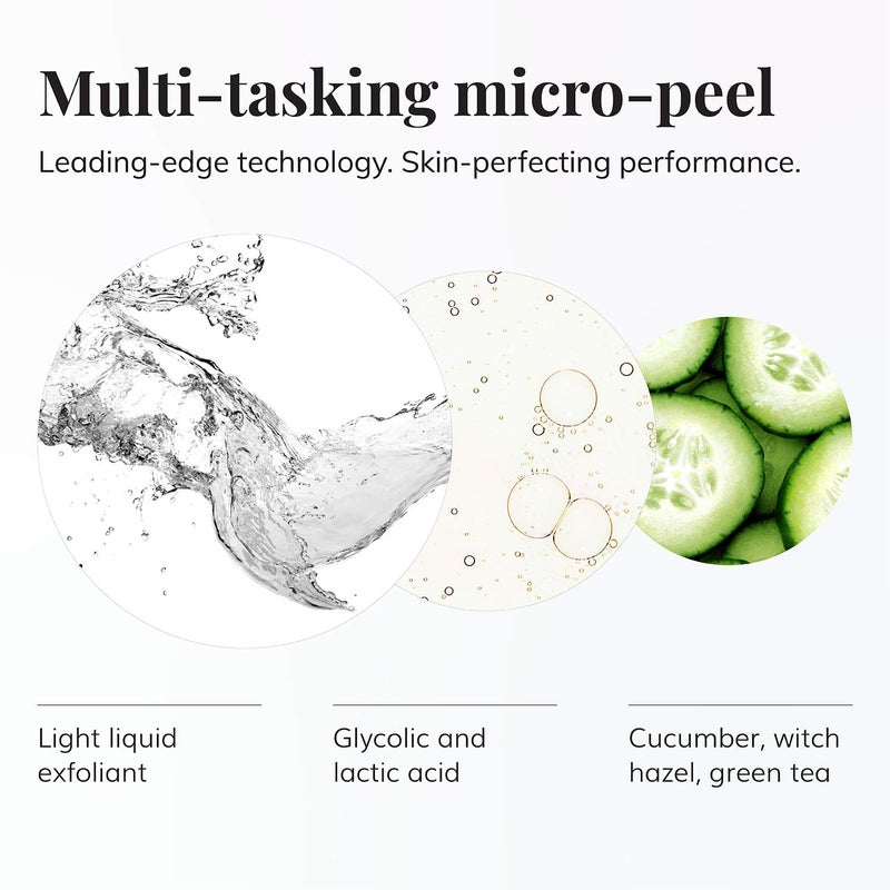 Le Mieux 5% Glyco Polymer Solution - Glycolic & Lactic Acid Micro Peel Serum, Exfoliator for Uneven Skin Texture, Peeling Solution for Face (0.5 oz / 15 ml) - Image 1