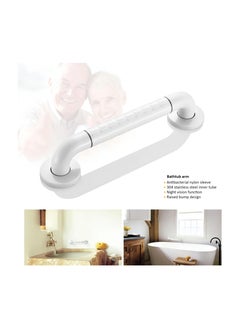 non-slip grab rail for bathrooms and showers, measuring 45 cm in length, with white stainless steel and nylon safety handles - pzsku/Z44DF23CFFCA8C1DB09E3Z/45/_/1734123754/8b64af82-5f14-4011-8700-9adada2b5dcd