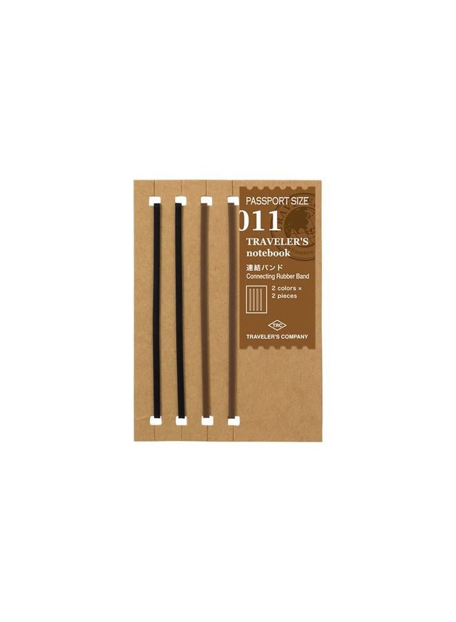 Designphil TRAVELER'S Designphil Notebook Refill Interlocking Band Pack of 2, Passport Size 14335006 - Image 1