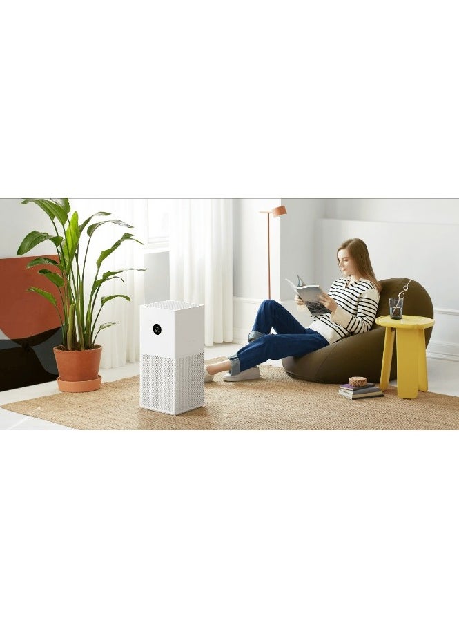 REBENUO - Smart Air Purifier 4 Lite for Home AQI Display HEPA  Carbon Filter trap 99.99% Virus Dust  Odor Large coverage area up to 462 Sq ft App Control RoHS  Allergy Care Certified Alexa  GA(Latest version) - Image 1