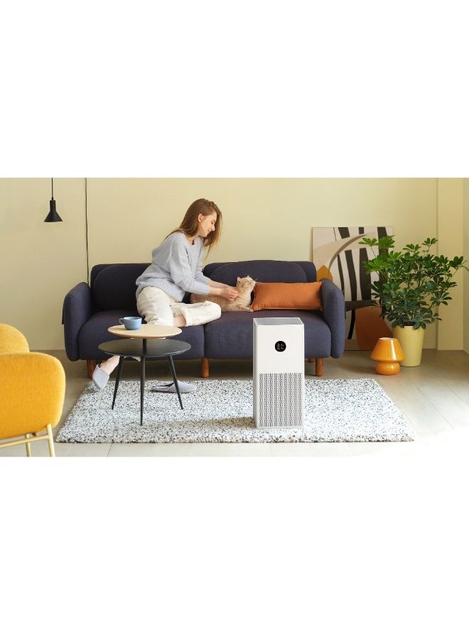 REBENUO - Smart Air Purifier 4 Lite for Home AQI Display HEPA  Carbon Filter trap 99.99% Virus Dust  Odor Large coverage area up to 462 Sq ft App Control RoHS  Allergy Care Certified Alexa  GA(Latest version) - Image 1