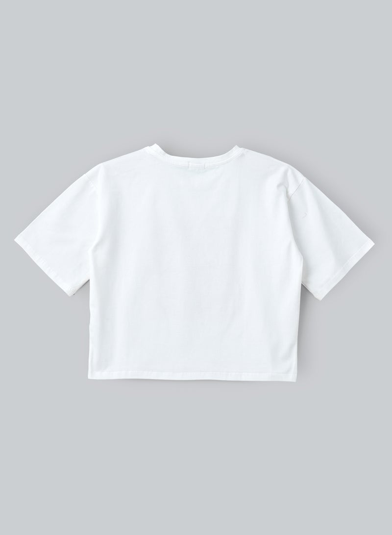 Jelliene Girls' Floral Print T-Shirt  - Image 2