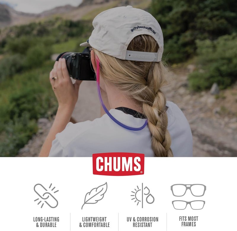 CHUMS Switchback Eyewear Retainer - Lightweight Silicone Sunglasses Strap - Image 4