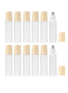 Y&D Essential Oil Roller Bottles, 10ml Roll on bottle with Stainless Steel Balls, 12 Pack Portable Refillable Clear Perfume Sample Bottles  - Image 1