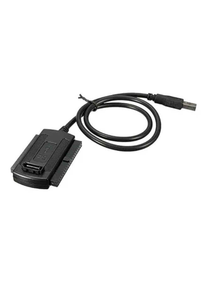 USB 2.0 إلى IDE SATA كابل محول القرص الصلب مع مصدر الطاقة - Image 2
