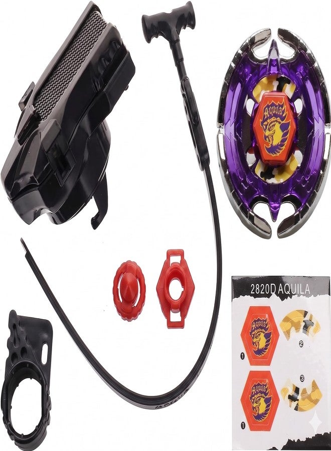 Funstars Earth Eagle Aquila 145WD Metal Fusion Spinning Top with String Launcher (BB47) - Image 1