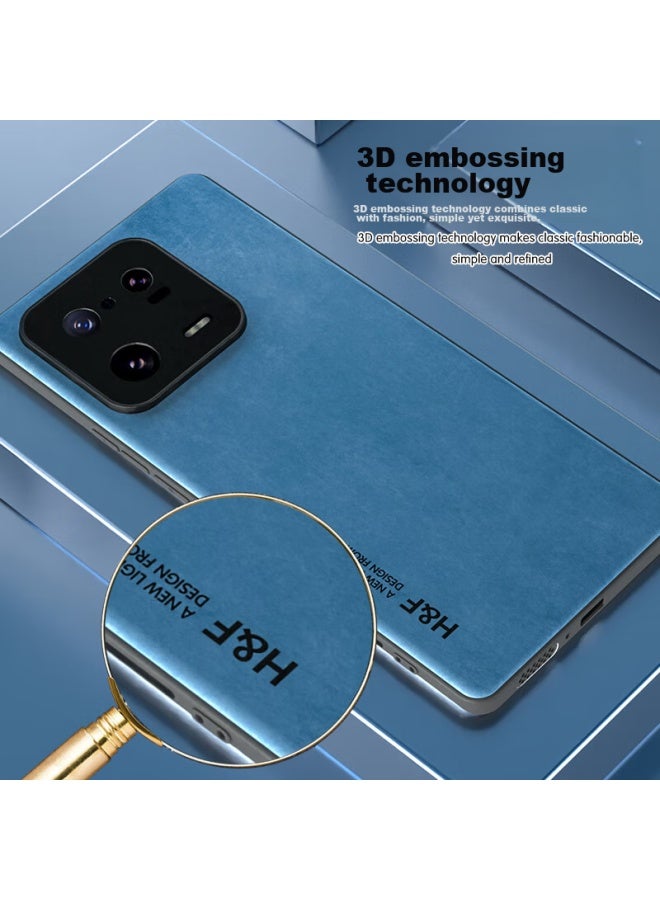 Hotfire Phone Case For Xiaomi 13 Pro, Xiaomi 13 Pro Protective Cover, Upgraded Skin-like Lambskin Matte Lens Full Protection Silicone Case For Men And Women - Midnight Black - Image 2