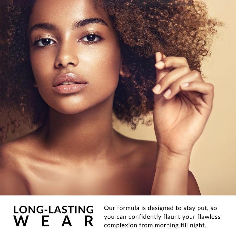 Flori Roberts Luxury Oil Blotting Pressed Powder by Flori Roberts, Long Lasting Oil and Shine Control, Flawless Complexion for Women of Color or Deeper Skin Tones - Image 4