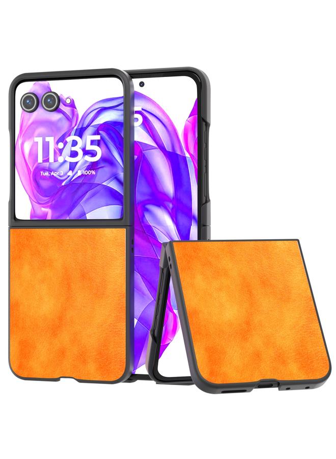 S-TOP Case For Motorola Razr 50 Ultra Dual Color Lichi Texture PU Phone Case - Image 1