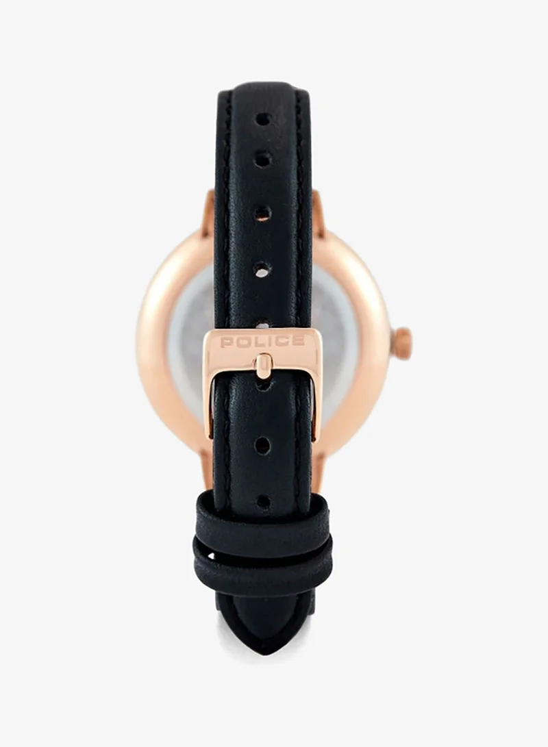 Police  Miona Black Leather Watch for Women for Women | Best Price UAE