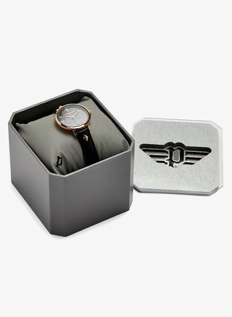 Police  Miona Black Leather Watch for Women for Women | Best Price UAE