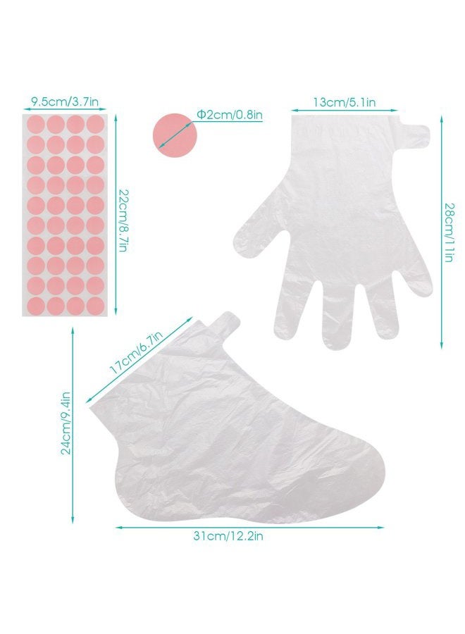 Segbeauty 200pcs Paraffin Wax Bath Liners, Plastic Socks for Moisturizing, Paraffin Baths Gloves for Hand, Foot Covers Pedicure Bags for Feet Thermal Hot Wax thera-py SPA Paraffin Wax Machine - Image 3