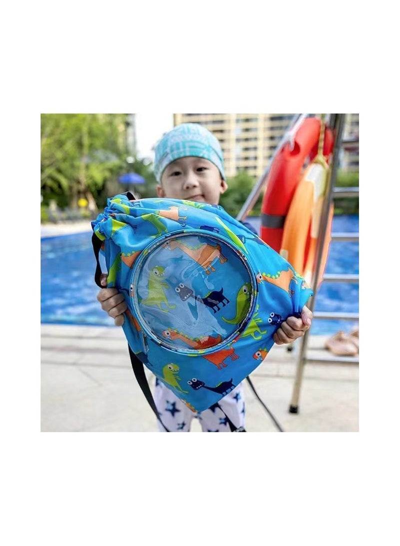 Generic 1-Piece Dry Wet Separation Fitness Bag,Waterproof Beach Swimming Bag Storage Backpack,Sports Equipment Swimming Bag,School Dry and Wet Separated Backpack with Storage Layer for Special Items and Glass  - Image 3