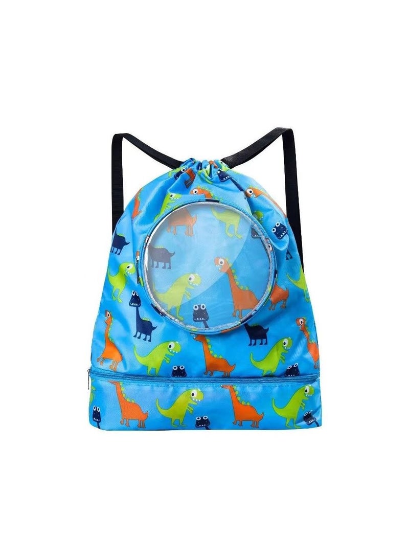 Generic 1-Piece Dry Wet Separation Fitness Bag,Waterproof Beach Swimming Bag Storage Backpack,Sports Equipment Swimming Bag,School Dry and Wet Separated Backpack with Storage Layer for Special Items and Glass  - Image 1