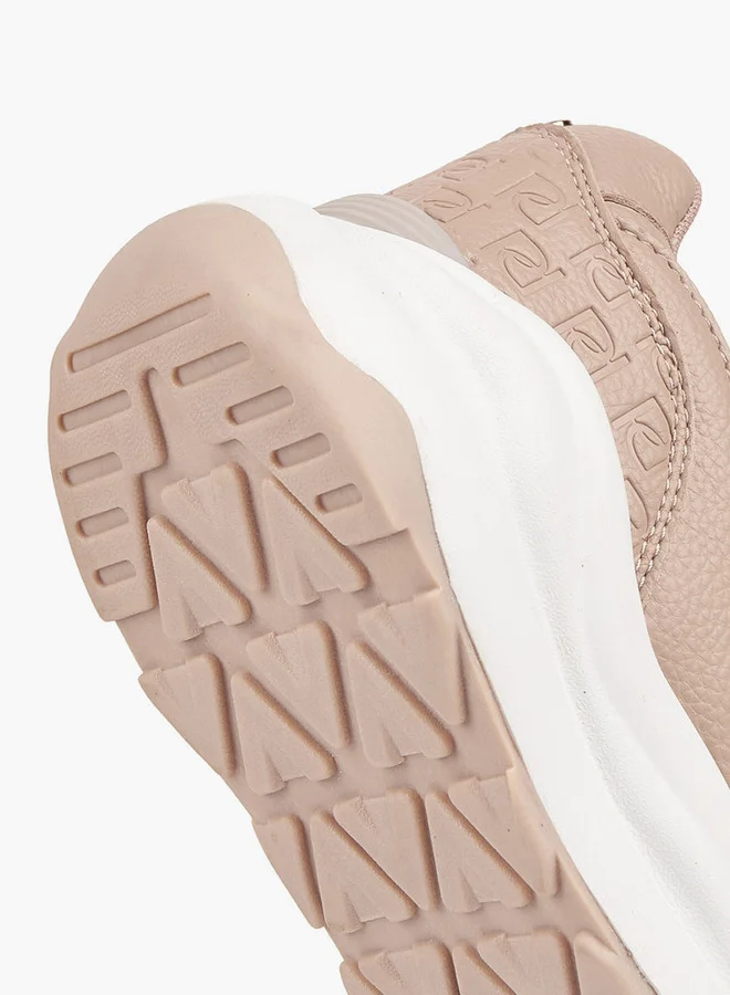 Paprika Textured Lace-Up Sneakers