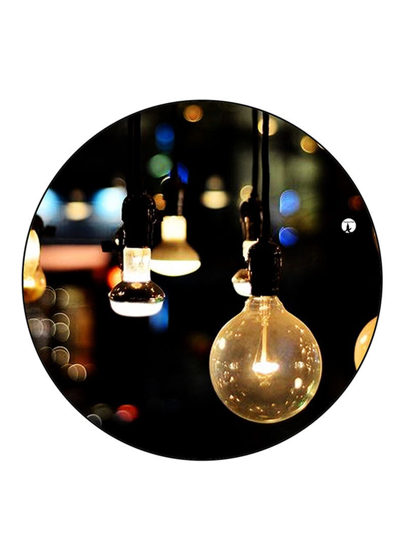 Lamps Printed Mouse Pad  Multicolour