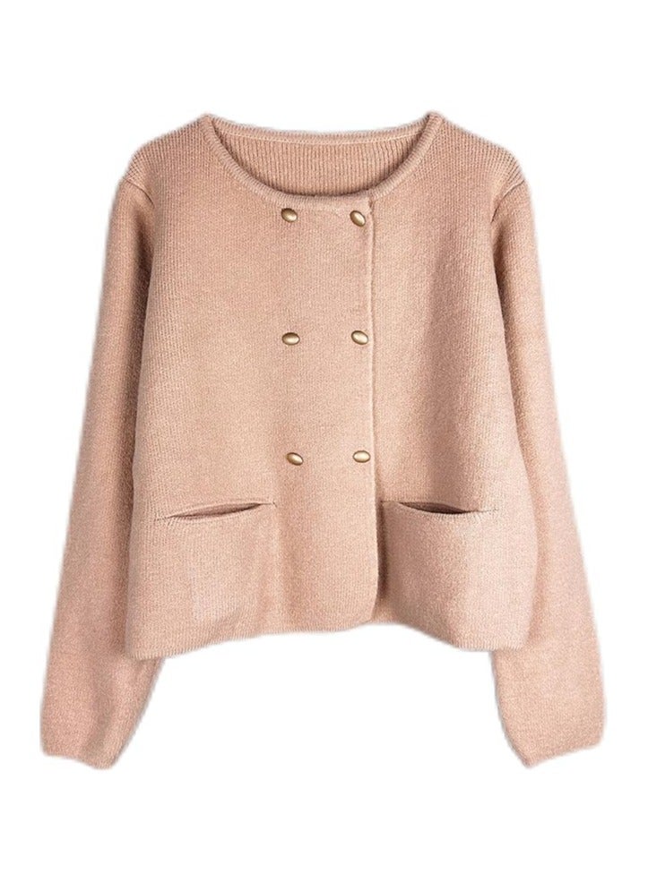 بونكا جاكيت صوف طويل جملي بأزرار وجيوب للنساء والفتيات من بونكا - Image 1