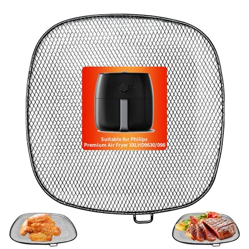 GWY Air Fryer Replacement Parts for Philips HD9630 3lb4qt Airfryer XXL 986 SUS 304 Stainless Steel Air Fryer XXL Accessories Replacement Basket Tray for Philips HD9650 HD9765 HD9860 Air Fryer - Image 1
