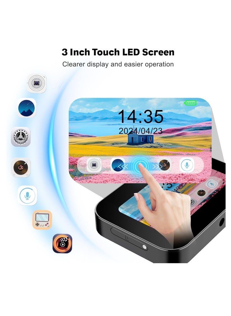 General - Digital Camera with Autofocus, 4K Small Digital Camera with Triple Lens, Point and Shoot Digital Camera with 3 in Touch Screen, 64MP Compact Camera with 16X Digital Zoom for Beginners, Teens and Kids - Image 1