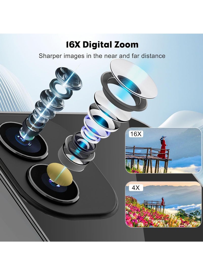 General - Digital Camera with Autofocus, 4K Small Digital Camera with Triple Lens, Point and Shoot Digital Camera with 3 in Touch Screen, 64MP Compact Camera with 16X Digital Zoom for Beginners, Teens and Kids - Image 1