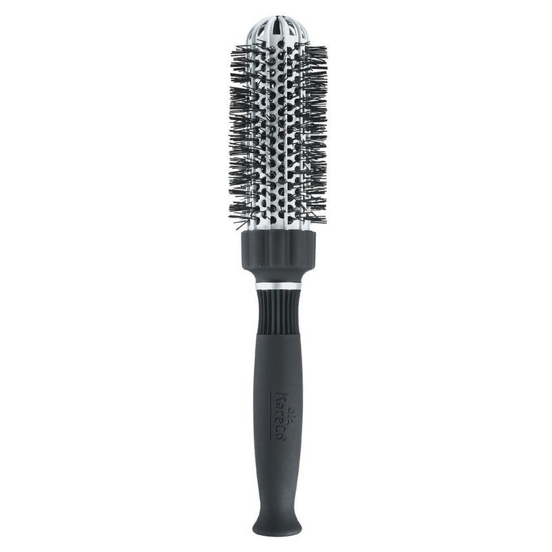 KareCo Ionic Thermal Round Brush 20 Ceramic Barrel Small Size for Blowouts Volume Curling Reduces Frizz Static Ideal for Short to Medium Hair