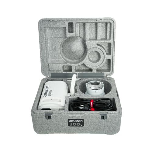 Aputure Amaran 300C White, 300W RGB LED COB Video Light CCT 2500K to 7500K Bowen Mount Continuous Output Lighting Support App Control - Image 2