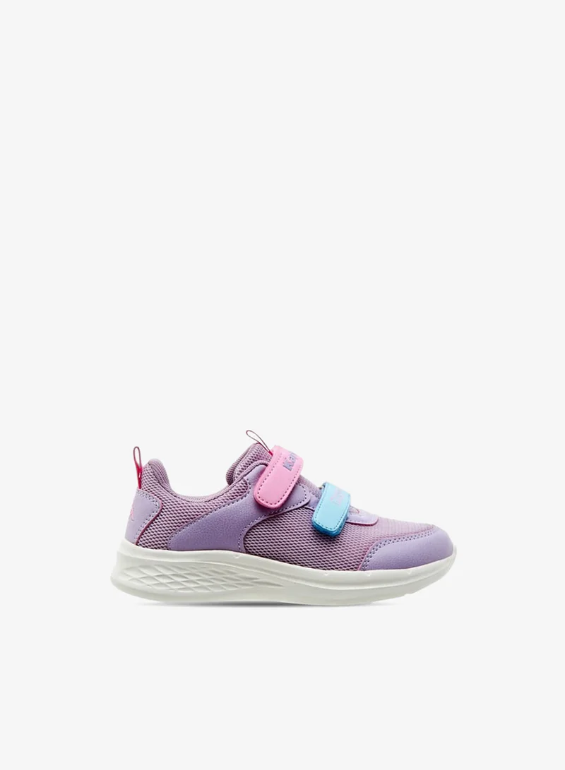 Kappa Girls Colourblock Sneakers with Hook and Loop Closure