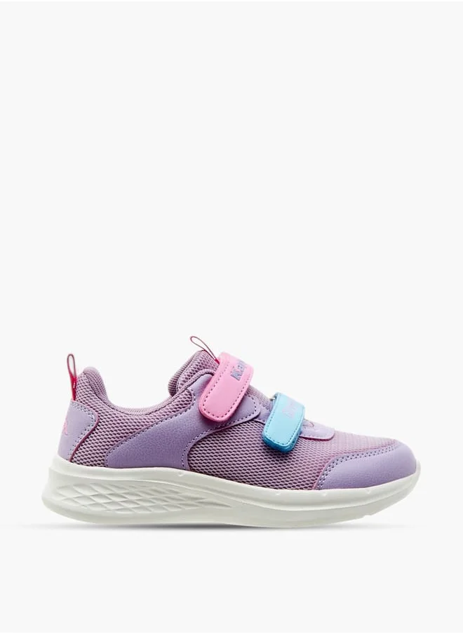 كابا Girls Colourblock Sneakers with Hook and Loop Closure