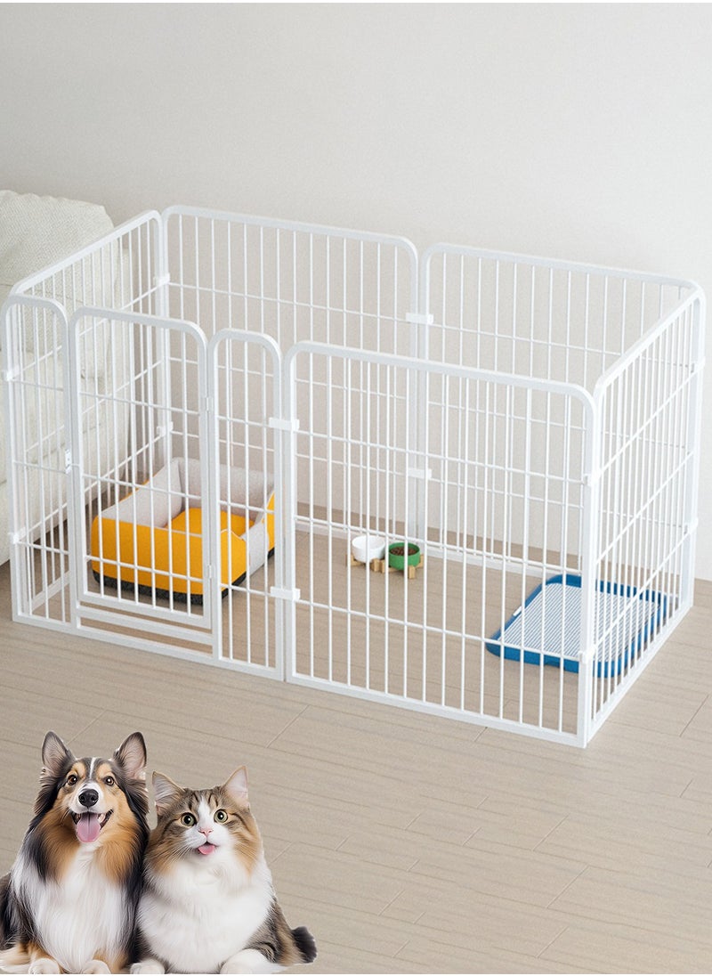 Kidle Pet Dog Cage Fence Type Home Indoor Suitable For Large And Medium-Sized Dogs Free Combination With Isolation Door 120*60*70cm  - Image 1