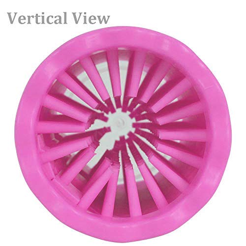 Sage Square Portable Dog Paw Washer Cum Foot Cleaner with Soft Silicone Plunger to Scrub Each Feet Pink - Image 3