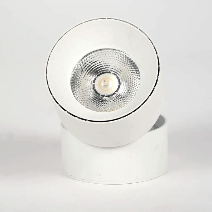 10 WATT 360 DEGREE ADJUSTABLE LED SURFACE COB LIGHT WALLCEILING MOUNTABLE PACK OF 1 WARM WHITE WHITE BODYMETAL