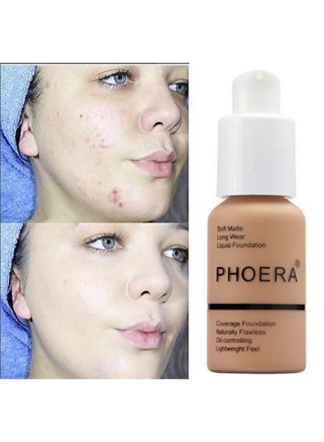 Yaper PHOERA Foundation,Flawless Soft Matte Oil Control Liquid Foundation Full Coverage Face Makeup. (102# Nude) - Image 2