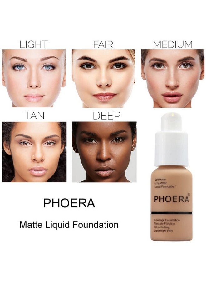 Yaper PHOERA Foundation,Flawless Soft Matte Oil Control Liquid Foundation Full Coverage Face Makeup. (102# Nude) - Image 3