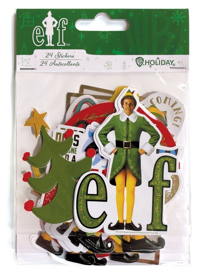 Paper House Productions Elf Movie Buddy'S Quotes 24Piece Scrapbook Diecut Foil Accent Sticker Pack - Image 2