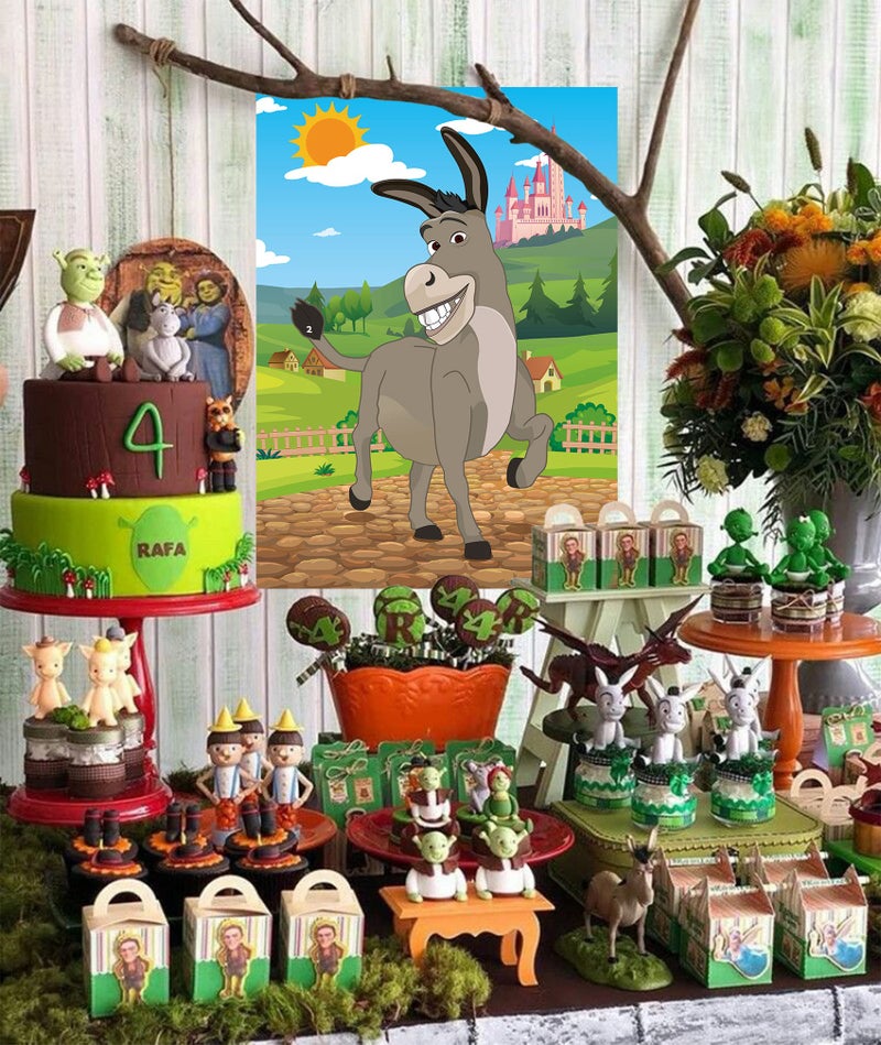 Joy Bang Pin The Tail on The Donkey for Kids with Tail Stickers and Eye Masks, Boys Girls Birthday Party Games Activities Crafts Decorations, Carnival Fiesta Party Supplies Favors Gifts for Children - Image 2