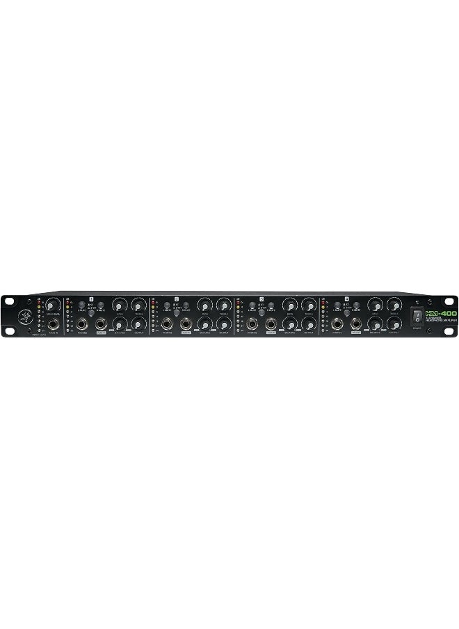 Mackie Mackie HM Series, 4-Channel Headphone Amplifier Rackmount 4-ch x 12 Headphones  - Image 2