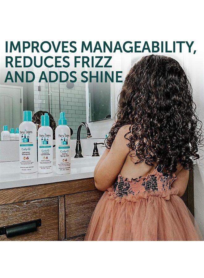 Fairy Tales Curly Q Kids Conditioner for Curly Hair - Moisturizing Kids Hair Conditioner for all Types of Curls Including Multi Cultural Hair - Paraben Free, Sulfate Free, Gluten and Nut Free - 8 oz - Image 3