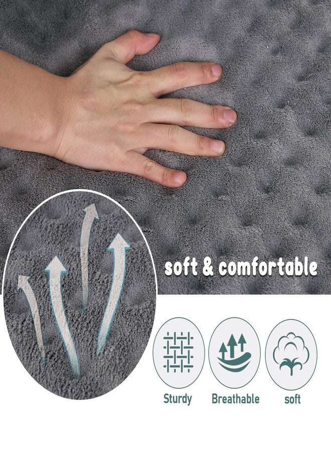 PAGGED Dog Crate Pad 30x19 inch Gray Memory Foam Dog Bed Mat Small Medium Grey Washable Puppy Sleeping Bed Anti Slip - Image 4
