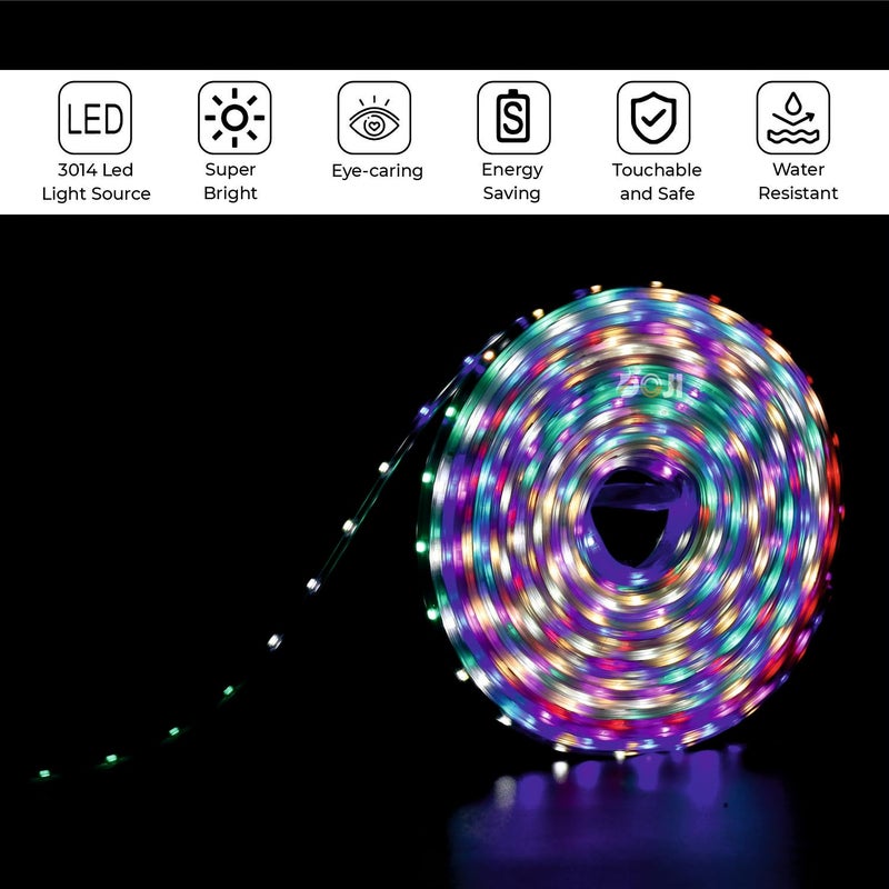 DOJI led Strip Lights Energy Saving led Rope Light Waterproof Strip Lights for Room led Strip Light for False Ceiling Home Decor Lights Home Decoration Diwali Decore 15 Meter Multicolor - Image 3